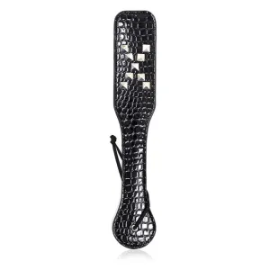 Faux Snakeskin Studded Spanking Paddle