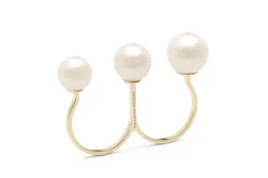 Triple Pearl Ring