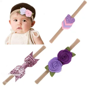 Babymoon Fusion Hairbands Headbands (Purple Purple Pink)