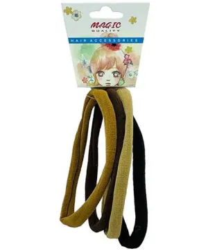 Beauty Collection Magic Quality Elastic Hair Bands Lt15ast Brown