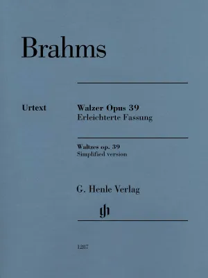 Brahms, ed. Eich – Waltzes, Op. 39 (Simplified Version) – Piano