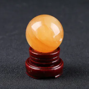 Citrine Calcite sphere