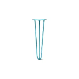 Hairpin Leg (Sold Separately), 3-Rod Design - Teal Powder Coated Finish