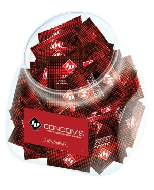 ID Studded Condoms Fishbowl - Bowl of 144