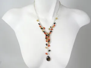 Stone Y Necklace