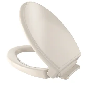 TOTO SS154#03 Traditional SoftClose Non Slamming, Slow Close Toilet Seat & Lid, Bone